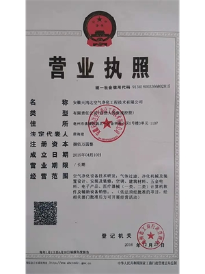 安徽天鸿达空气净化工程技术有限公司
